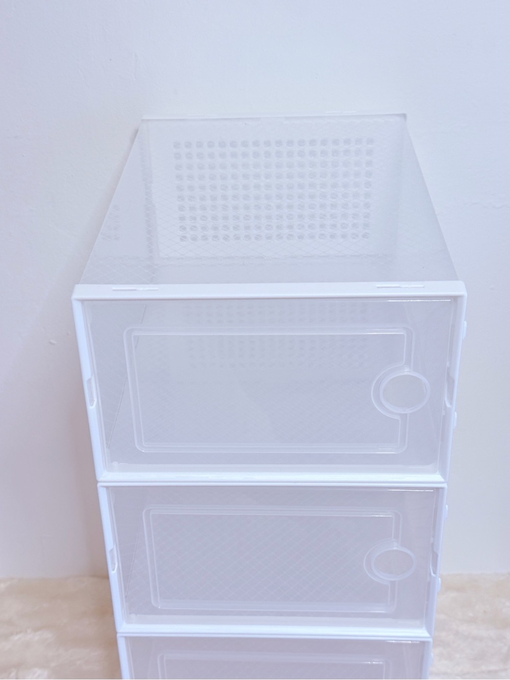 White Stackable 4-Drawer Home Storage Organizer - Picture 2 of 7